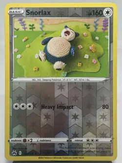 Pokemon TCG Snorlax 109/159 SWSH: Crown Zenith Reverse Holo Card - Image 1