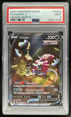 2023 Pokemon SWSH Hoopa V Galarian Gallery Full Art #GG53/GG70 PSA 9 - Image 1