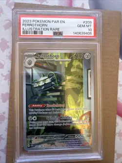 Pokemon TCG Ferrothorn Paradox Rift 209/182 Holo Illustration Rare - Image 1