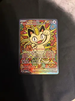 Meowth ex 121/088 SIR ME03: Perfect Order Pokemon Special Illustration Rare Mint - Image 1