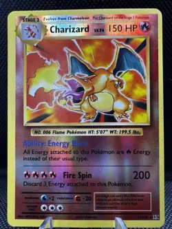 Pokemon Charizard XY Evolutions Reverse Holo 11/108 MP - Image 1