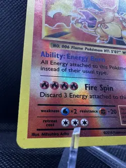 Pokemon Charizard XY Evolutions Reverse Holo 11/108 MP - Image 4