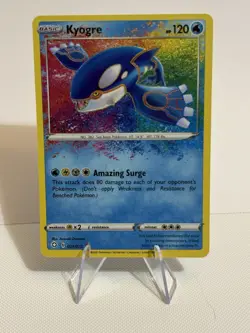 Pokemon Kyogre 021/072 Amazing Rare Shining Fates Holo Near Mint - Image 1
