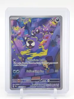 GASTLY 2024 POKEMON TEMPORAL FORCES ILLUSTRATION RARE #177/162 Q4561 - Image 1
