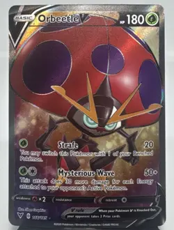 Pokemon TCG Orbeetle V (Full Art) 166/185 Swsh04: Vivid Voltage Ultra Rare Holo - Image 1