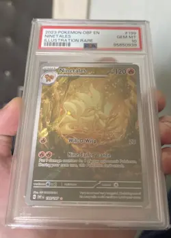Pokemon Ninetales #199 Obsidian Flames Illustration Rare Holo (PSA 10) - Image 2