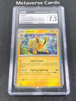 Pokemon Prismatic Evolutions Jolteon 029/131 Costco Exclusive CGC7.5 - Image 1