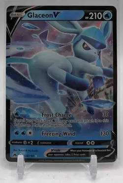 2023 Pokemon Sword & Shield Crown Zenith Glaceon V #038/159 - Image 1