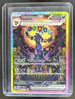 2025 Pokemon Prismatic Evolutions Umbreon ex Special illustration Rare #161/131 - Image 1