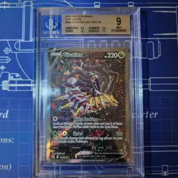 2022 Pokemon Lost Origin Giratina V 186/196 Alt Full Art Holo UR BGS 9 - Image 1