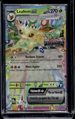 2025 Pokemon Prismatic Evolutions Leafeon ex Promos #006/131 - Image 1