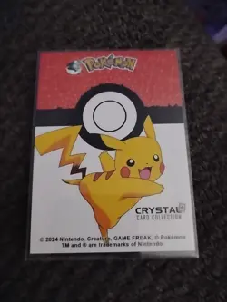 2025 POKEMON STAINED GLASS Crystal Card #063 ABRA Kanto Peru Foil - Image 2