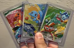 Pokemon First Partner Illustration Collection Series 1 Kanto Gen 1 Starters Set - Image 1