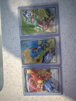 Pokemon First Partner Illustration Collection Series 1 Kanto Gen 1 Starters Set - Image 2