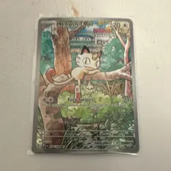 Pokemon Meowth Me02 Phantasmal Flames 106/094 Basic 70 HP Illustration Rare Holo - Image 1
