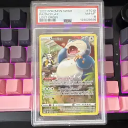 Pokemon TCG 2022 Lost Origin Trainer Gallery Snorlax TG10/TG30 Holo PSA 8 - Image 1