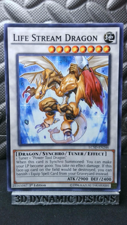 | Yugioh Life Stream Dragon LC5D-EN246 Common Legendary Collection 5Ds NM/LP | - Image 1