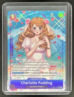 2025 One Piece Charlotte Pudding Super Rare Alternative Art #OP11-070 - Image 1