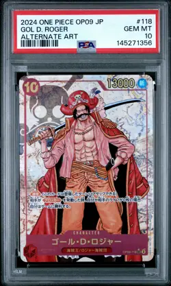 2024 ONE PIECE JAPANESE OP09-EMPERORS IN THE NEW WORLD #118 GOL D. ROGER PSA 10 - Image 1