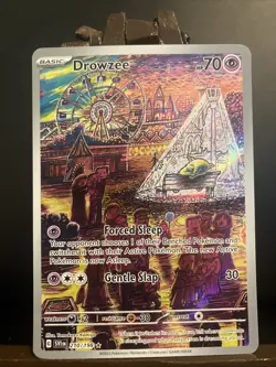 Pokemon TCG Drowzee Scarlet & Violet Base Set Holo Illustration Card 210/198 - Image 1