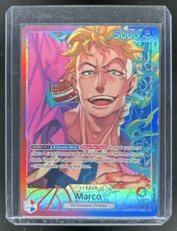 2024 One Piece Two Legends Marco Leader Alt Art #OP08-002 - Image 1