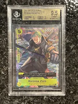 Roronoa Zoro (Illustration Box Vol.3) OP07-113 One Piece Promotion BGS 9.5 - Image 1