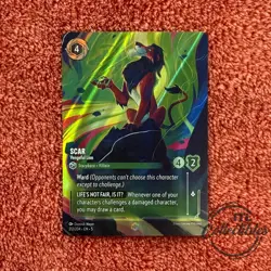 Disney Lorcana Scar Vengeful Lion 212/204 | ENCHANTED | Shimmering Skies - Image 1