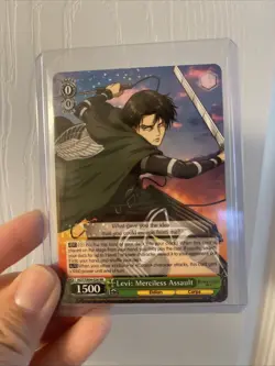 WEISS SCHWARZ ATTACK ON TITAN AOT/SX04-026 RR Levi: Merciless Assault Foil - Image 1