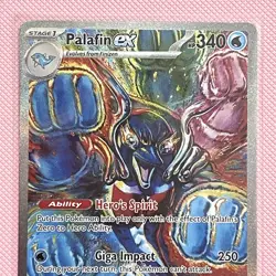 Pokemon Palafin EX 151/131 Scarlet & Violet: Prismatic Evolutions SIR Card - Image 3