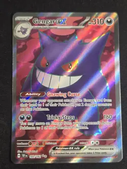 Gengar ex 193/162 Temporal Forces 2024 Full Art Holo Rare Pokemon Card TCG - Image 1