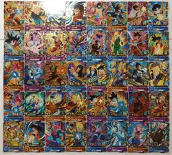 Lot of 40 Japanese Dragon Ball Super Dragonball Heroes TCG Rare Card Set - Image 1