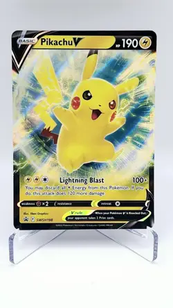 2023 Pikachu V SWSH198 SWSH: Sword & Shield Promo Cards Holo English - Image 1