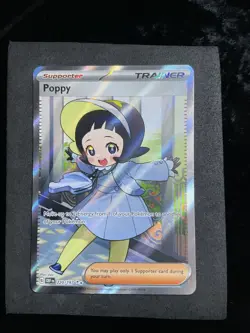 Pokemon TCG Poppy Sv03: Obsidian Flames Full Art Holo Ultra Rare Card 220/197 - Image 1
