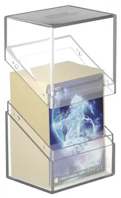 ULTIMATE GUARD BOULDER CLEAR Standard Size DECK CASE 80+ NEW Card Storage Box - Image 4