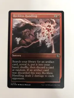 Reckless Handling Etched Foil MTG Magic the Gathering Card NM Near Mint MAT - Image 1