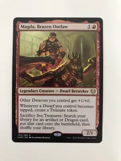 Magda Brazen Outlaw MTG Magic the Gathering Card NM Near Mint KHM - Image 1