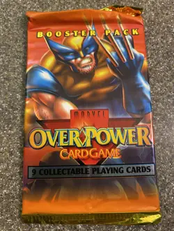 (1) - 1995 Overpower Factory Sealed Booster Pack of 9 Collectable Trading Cards - Image 2
