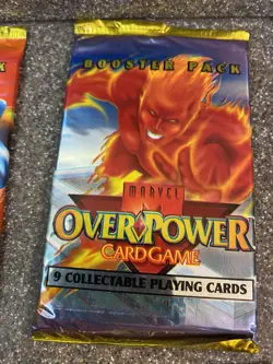 (1) - 1995 Overpower Factory Sealed Booster Pack of 9 Collectable Trading Cards - Image 3