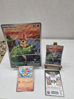 Victini Illustration Collection Promo Set Regular, Jumbo, Pokeball & Code Card! - Image 1