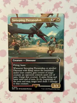 Swooping Pteranodon (Borderless) MTG Universes Beyond: Jurassic World NEAR MINT - Image 1