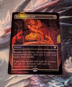 M.T.G. Commander Masters Steelshaper's Gift Borderless Foil M/NM - Image 1
