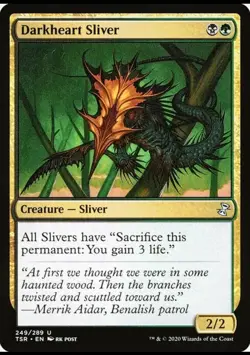X 1 Darkheart Sliver NM Time Spiral Remastered 249 MTG Magic The Gathering - Image 1
