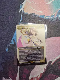 Yuna, Grand Summoner (Borderless) Commander: Final Fantasy FIC # 208 (Regular) - Image 1