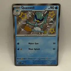 Quaxwell 083 Black Star Promo Shiny Scarlet & Violet: Paldean Fates Pokemon LP - Image 1