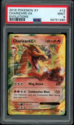 PSA 9 Charizard EX 12/108 XY Evolutions Holo Ultra Rare Pokemon MINT - Image 1