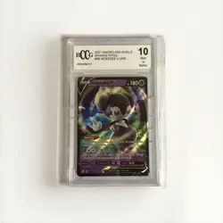 BCCG 10 Mint Indeedee V 039/072 Pokemon SWSH Shining Fates Beckett 10 (Cracked) - Image 1