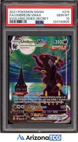 Pokemon 2021 Umbreon VMAX 215/203 Alt Art Evolving Skies GEM MINT PSA 10 - Image 1