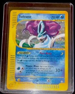 Suicune H25/H32 Aquapolis Holo Rare Legendary Pokemon TCG Nintendo E-Reader - Image 1