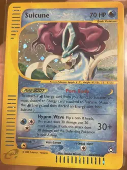 Suicune H25/H32 Aquapolis Holo Rare Legendary Pokemon TCG Nintendo E-Reader - Image 3