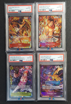 One Piece Illustration Box Vol. 5 & 6 Sabo Ace Rosinante Law Sequential PSA 10 - Image 1